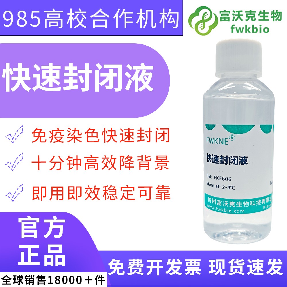 高效型 WB 快速封闭液搭配一抗稀释液 缩短孵育耗时 多组别蛋白样本免疫印迹批量检测生化科研试剂